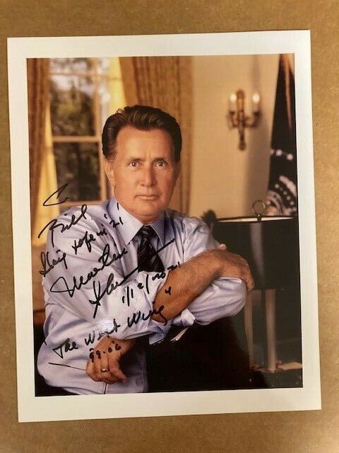 Martin Sheen West Wing Boldly Signed Stunning 8x10 Photo Poster painting w/ COA