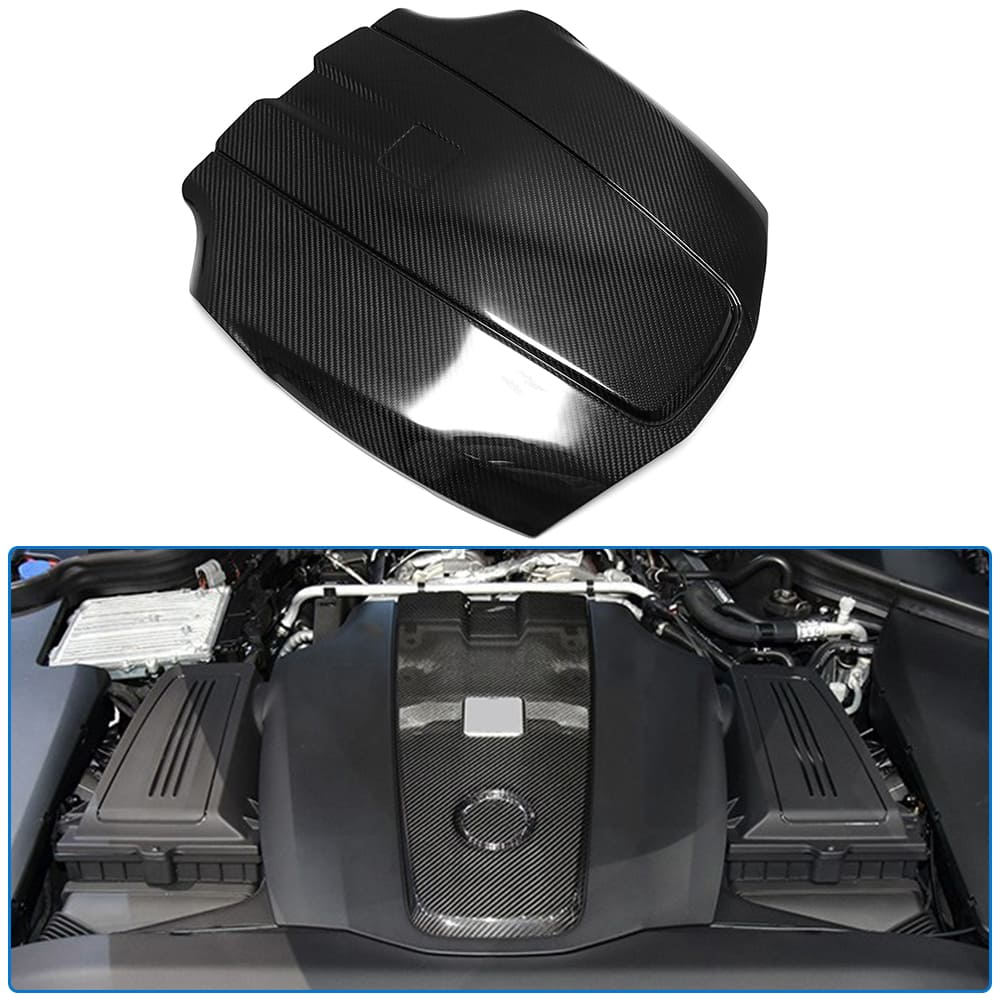 benz amg gt engine cover carbon fiber