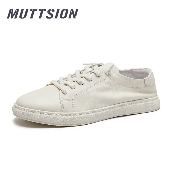MUTTSION Cowhide Leather Breathable Fashionable Soft Sole Skate Shoes MUTTSION.COM MUTTSION