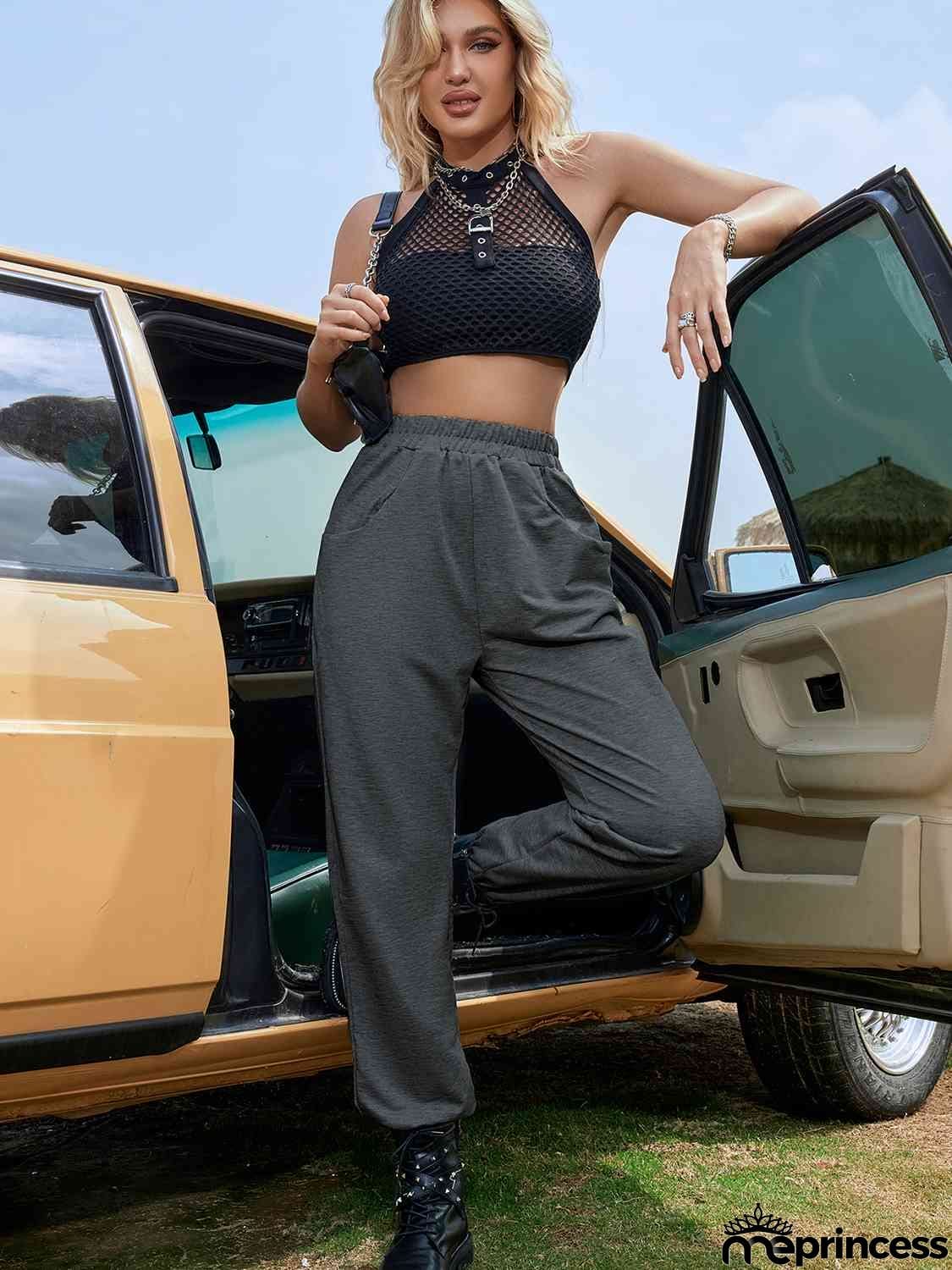 Elastic Waist Sweatpants