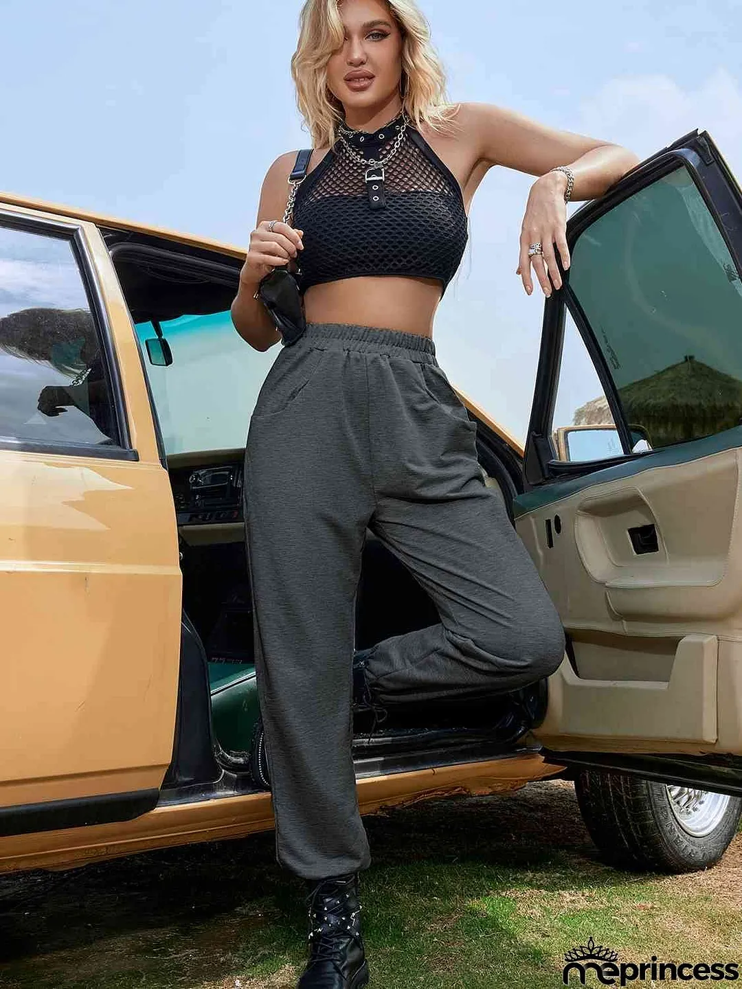 Elastic Waist Sweatpants
