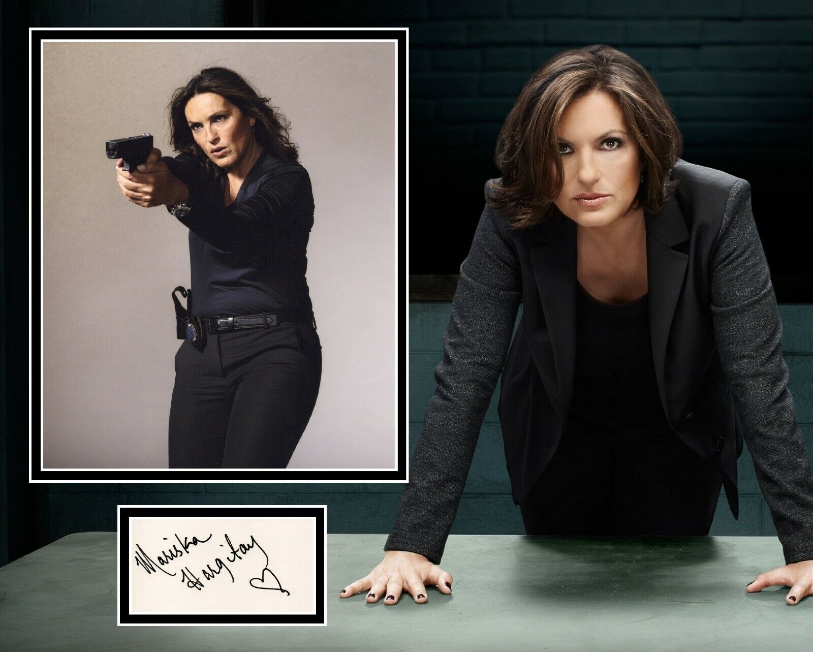 MARISKA HARGITAY SIGNED LAW AND ORDER Photo Poster painting MOUNT UACC REG 242