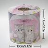 (US Local)Kitten DIY Diamond Painting Handmade Tissue Holder Rhinestones Decor Tissue Box