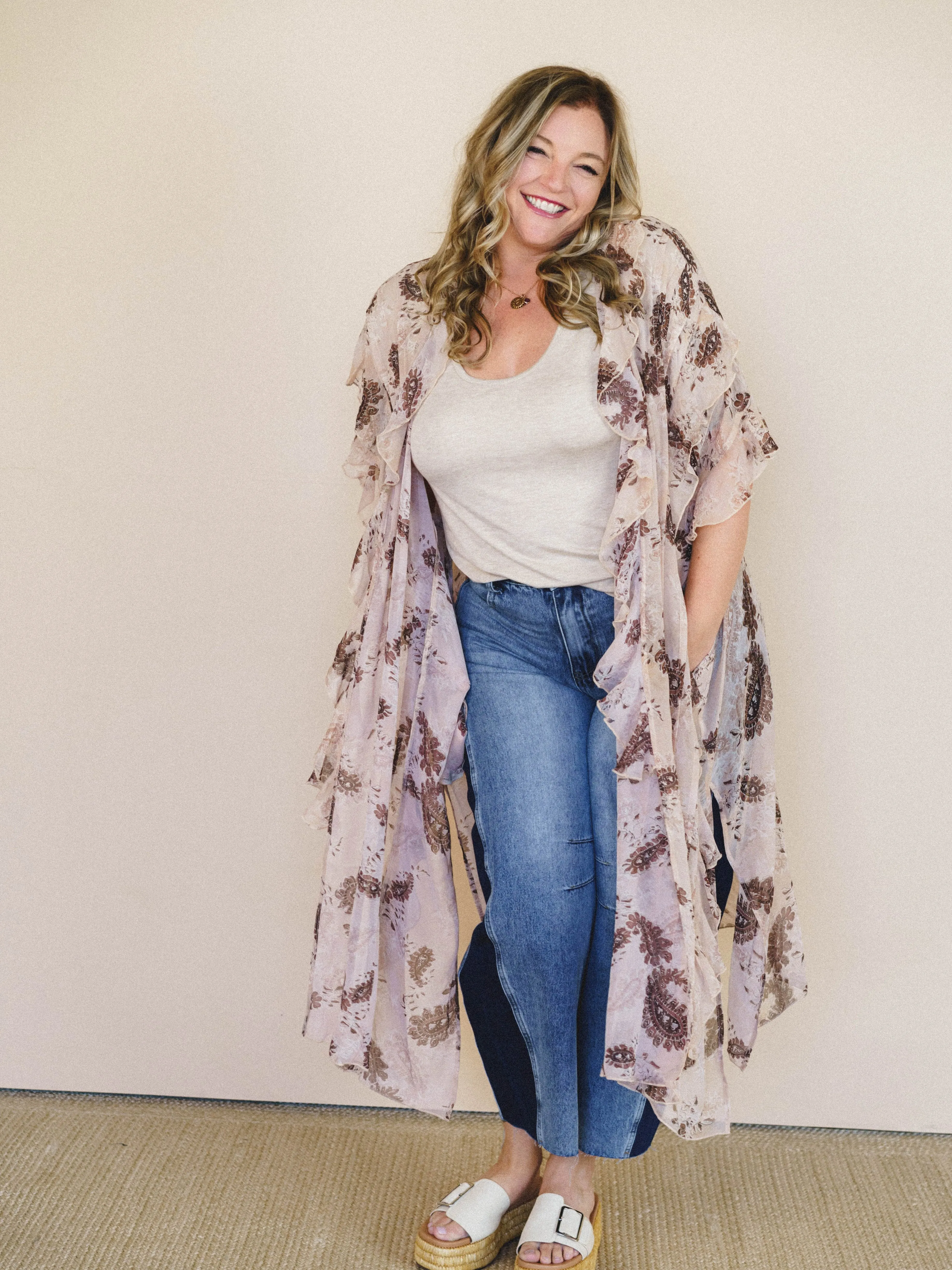 Western Sun Kimono - Beige