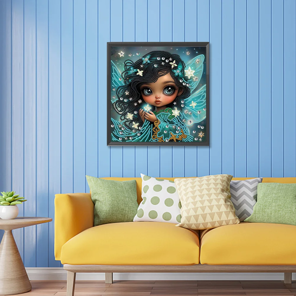 Diamond Painting - Partial Special Shaped Drill - Elf Girl(Canvas|30*30cm)
