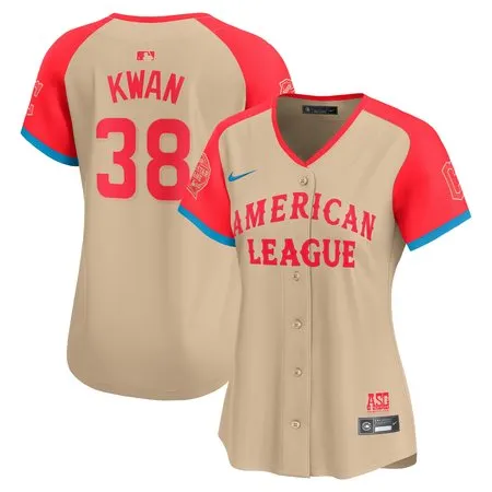 Women's American League Steven Kwan  Cream 2024 MLB All-Star Game Limited Player Jersey