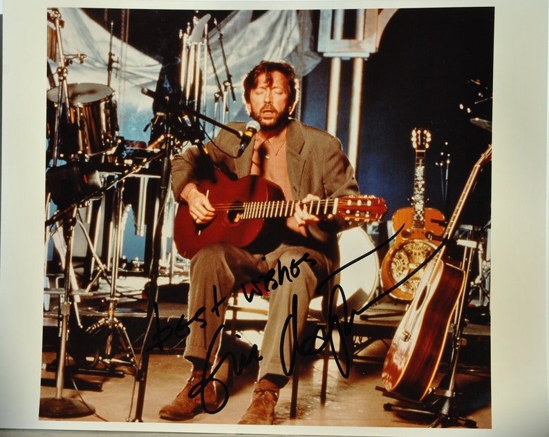 ERIC CLAPTON 8x10 Autographed Color Photo Poster painting wcoa