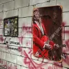 Guitariste brian setzer - Panneaux en &eacute;tain m&eacute;tallique(20*30cm/30*40cm) - Musique
