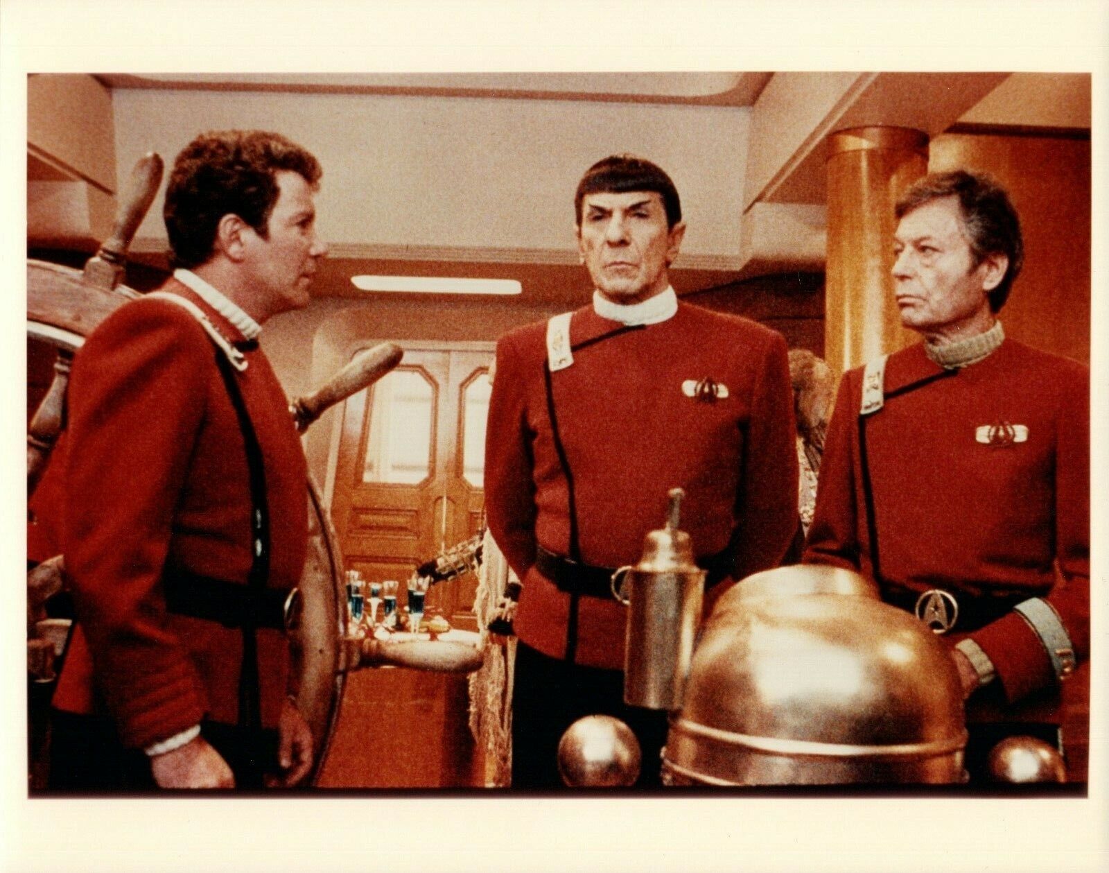 WILLIAM SHATNER LEONARD NIMOY Star Trek Original Series Vintage Photo Poster painting 8x10