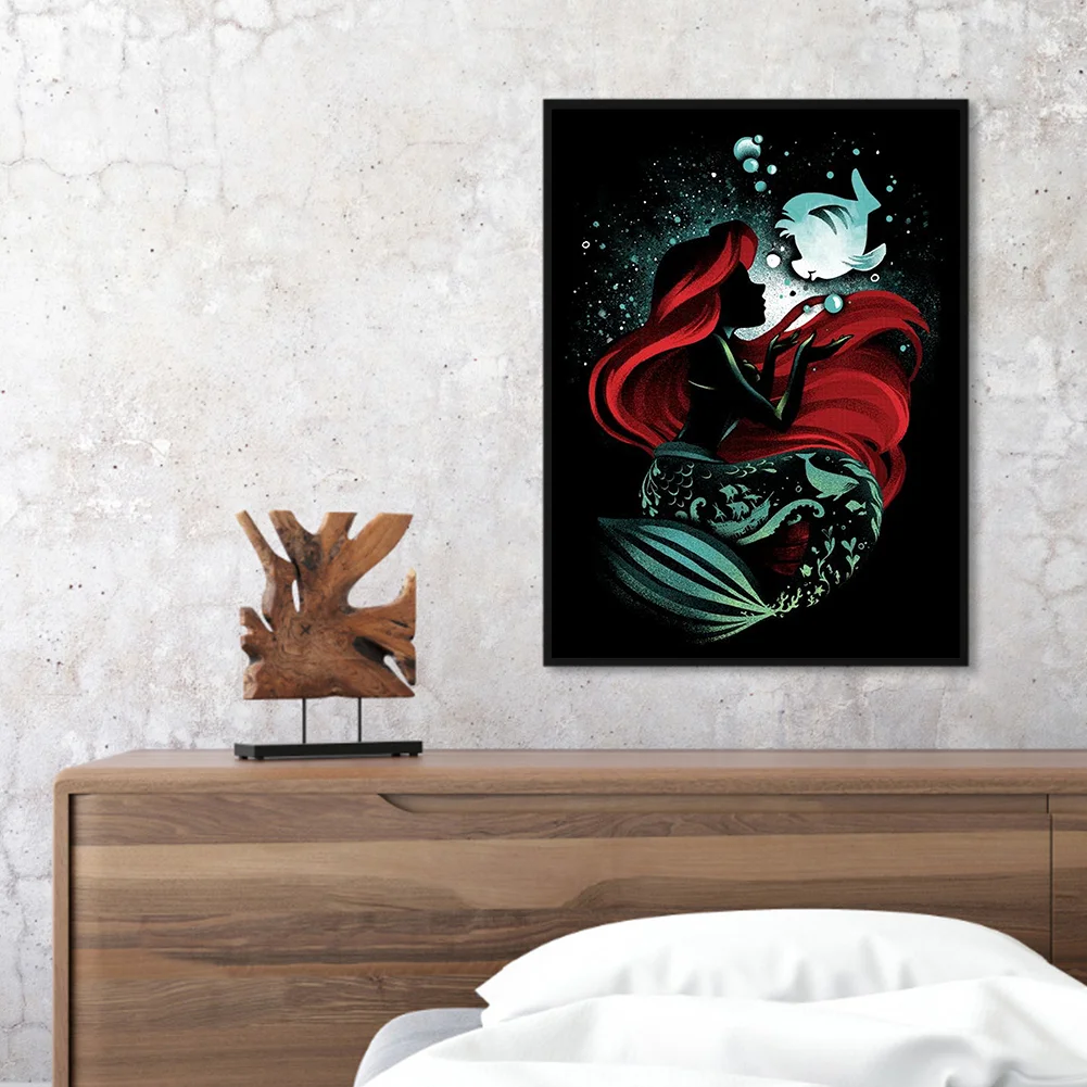 11CT Full Stamped Cross Stitch - Silhouette Series(Canvas|40*55cm)