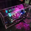 Original IV18 fluorescent tube clock art creative technology sense ornaments table set simulated Nixie tube cyberpunk