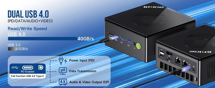 GMKtec AMD Ryzen 7 8845HS Mini PC--NucBox K8 Plus 389.99