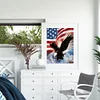 Drapeau Aigle Complète Carré Diamant Peinture 20X30CM