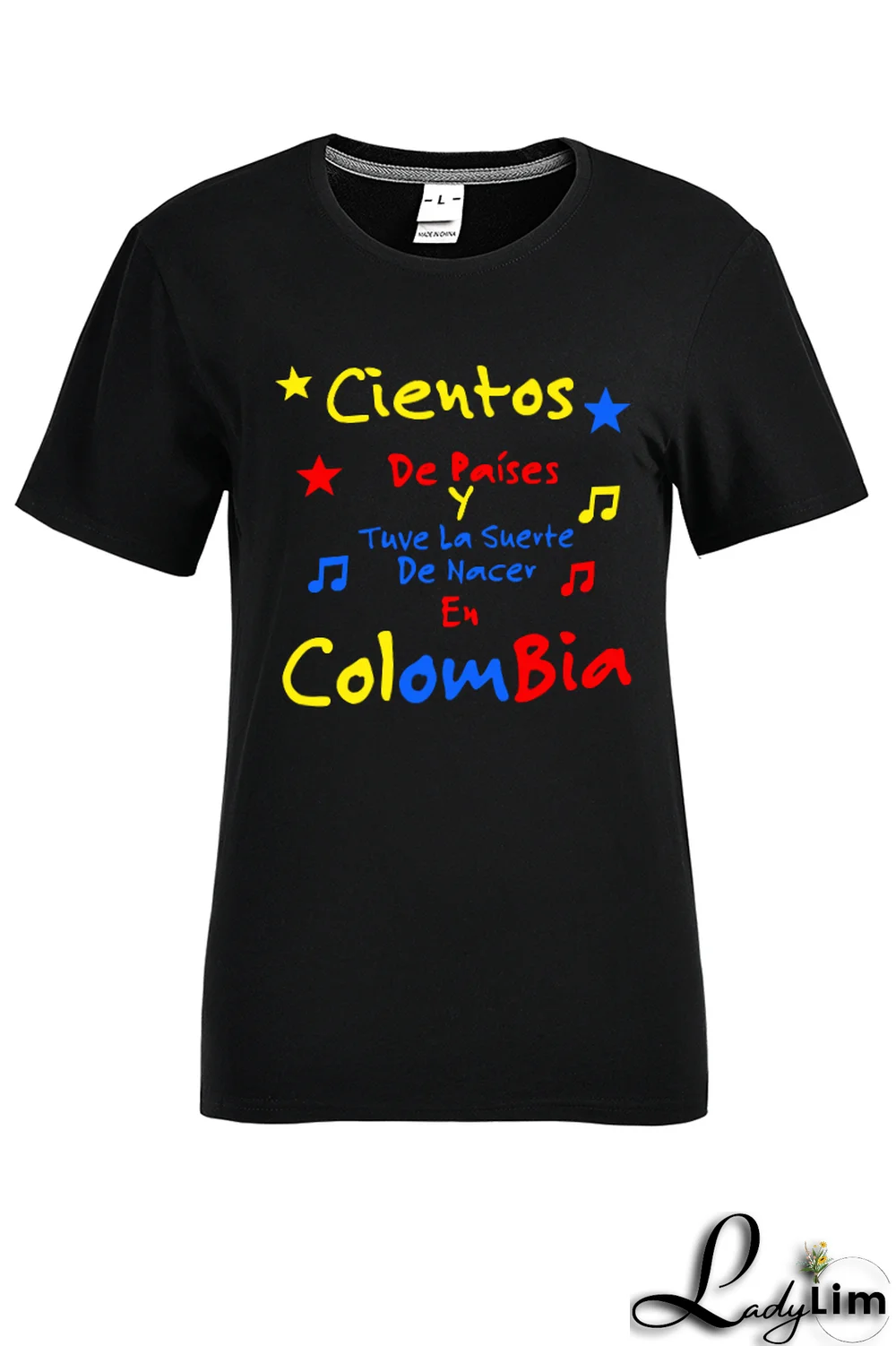 White Fashion Street Print Letter O Neck T-Shirts