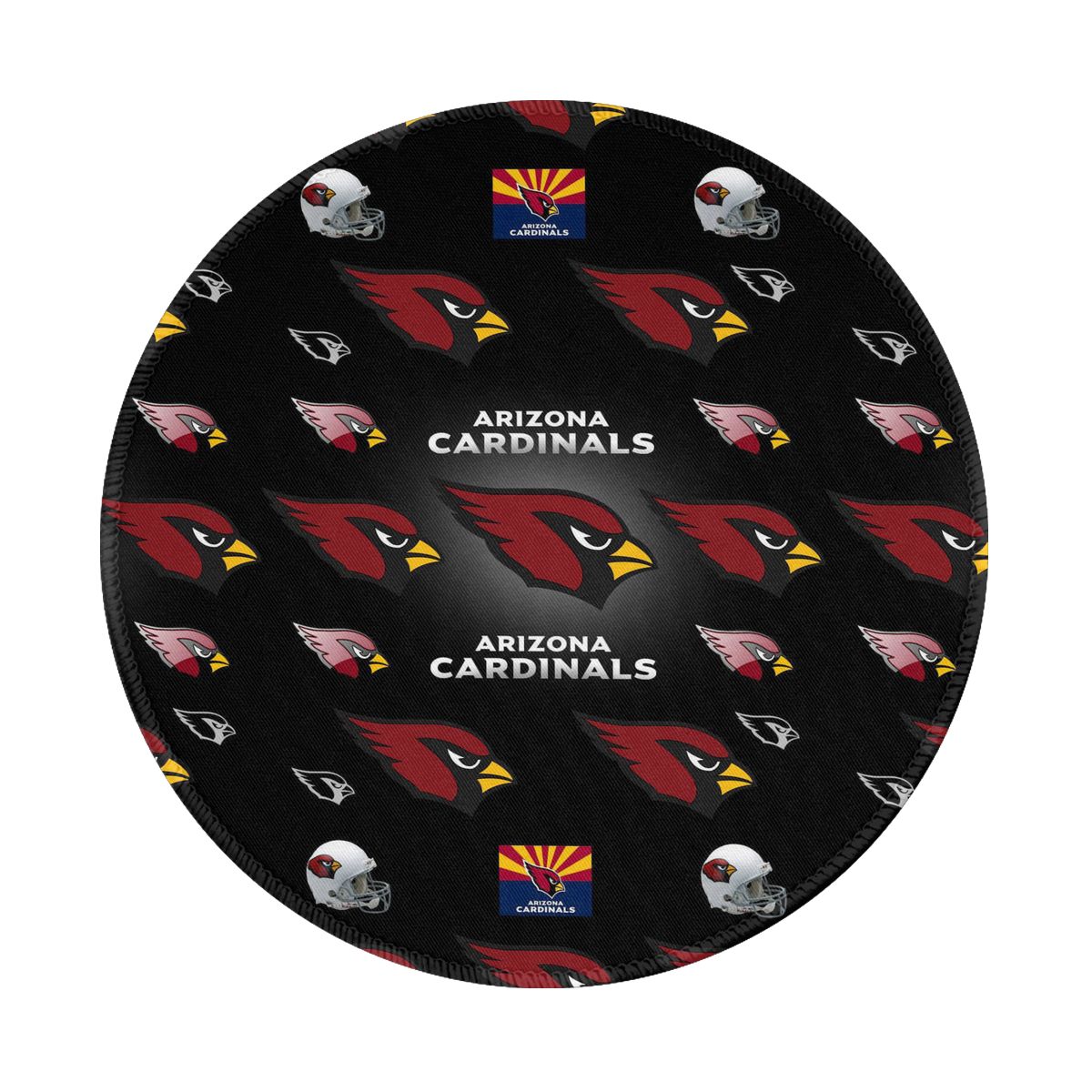 Arizona Cardinals Logo Pattern Gaming Round Mousepad for Computer Laptop