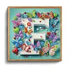 Butterfly Flower F 5D Partial Drill DIY Diamond Painting Kit 30*30cm