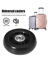 1 Pair Rubber Casters Mute Trolley Case Wheels Deluxe Repair Tool (54*18mm)