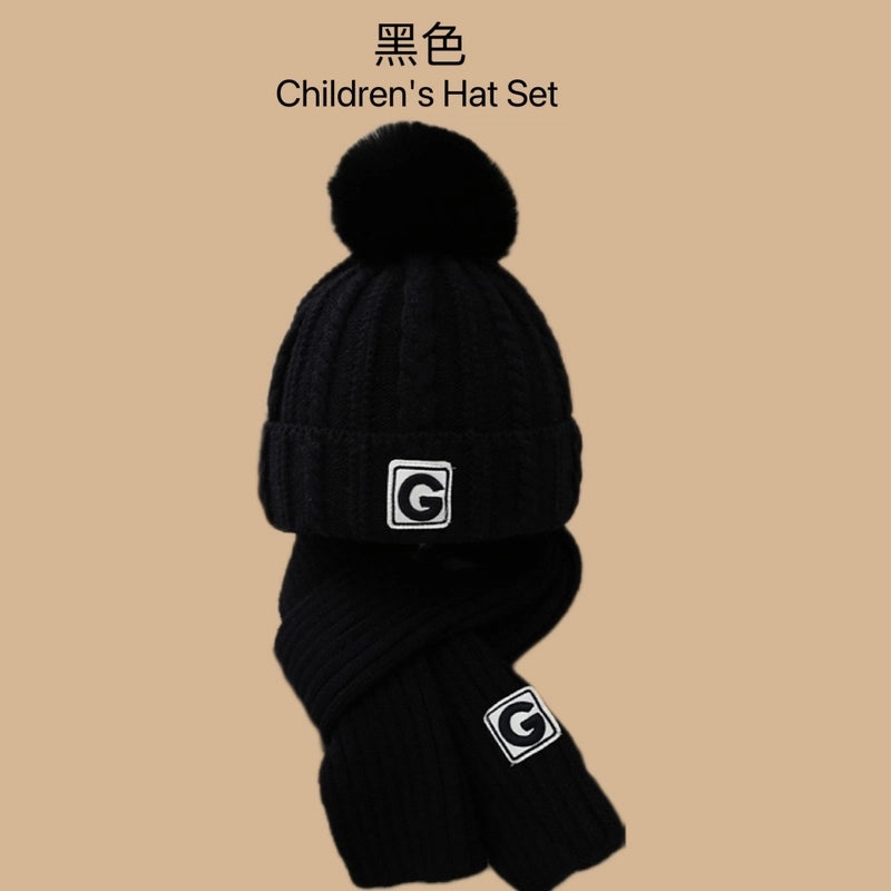 Kid’S Casual Vintage Style Letter Printing (Printing) Wool Cap