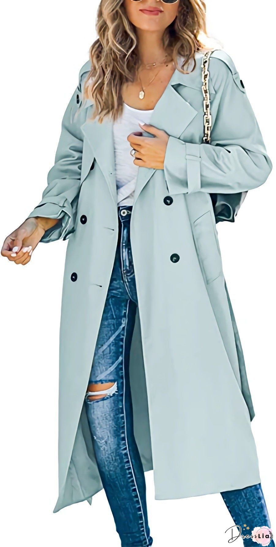 Women Linen Frock Coat