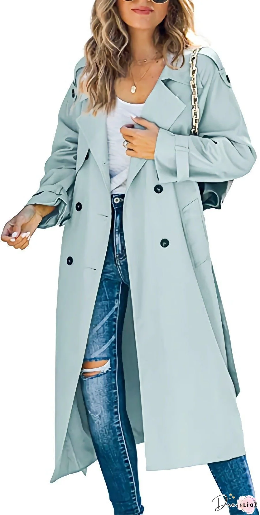 Women Linen Frock Coat