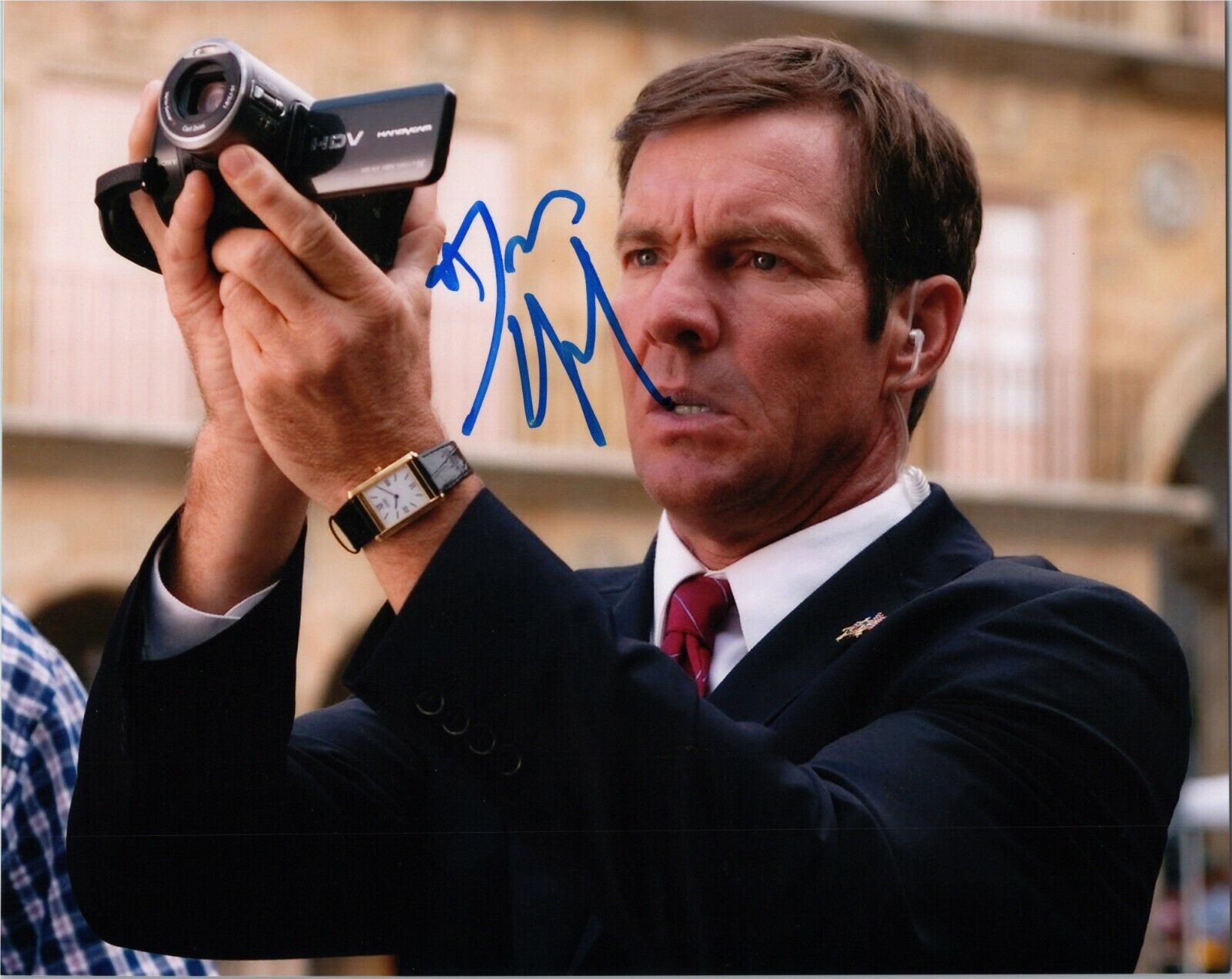 ~~ DENNIS QUAID Authentic Hand-Signed VEGAS