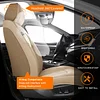 MINGBRON Car Seat Covers,Car Seat Protector Waterproof,Seat Covers Front, Car Seat Protectors,Automotive Seat Covers Fit for Most Cars Beige