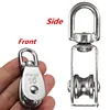Stainless Steel M15 Single Wheel Swivel Lifting Rope Bearing Pulley Wheel