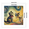 【Limited Stock Sale】Colorful Cat And Bird-11CT Stamped Cross Stitch 40*40cm/15.75*15.75in tapestrymarket