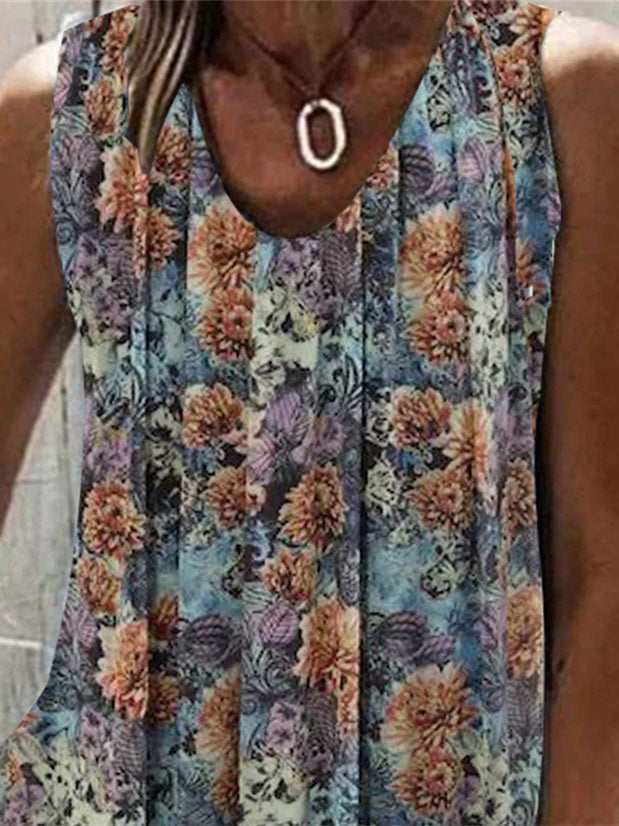 Women Half Sleeve V-neck Solid Color Dress