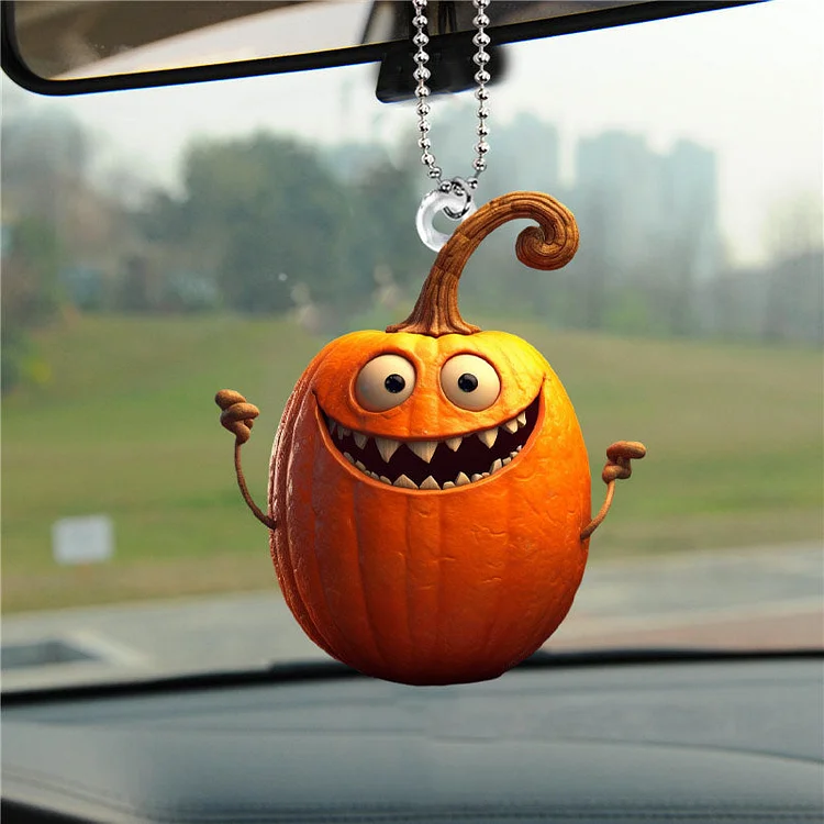 Halloween Funny Pumpkin Yak Car Hanging