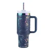 Stainless Steel Vacuum Insulated Tumbler 40oz Thermal Iced Travel Cup with Straw