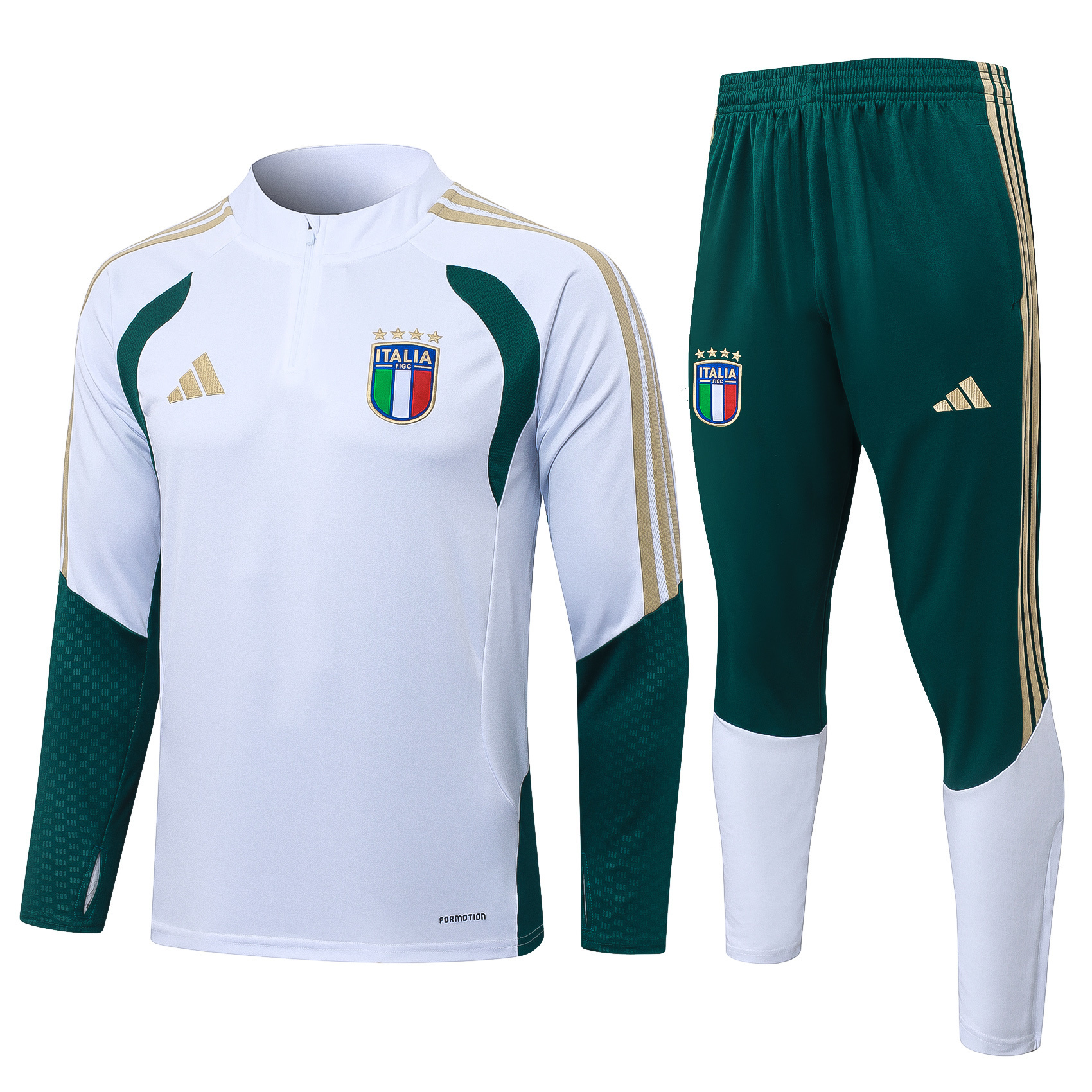 2026/2027 Italy Half-Pull Training Suit white Soccer Shirt
