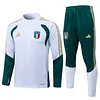 Joyfball 2026/2027 Kids Size Italy Half-Pull Training Suit white Soccer Shirt