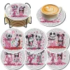 6 pcs set DIY Diamond Painting Coaster | Cartoon