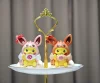 Eevee Family Cosplay Pikachu Enjoying Afternoon Tea Set - Pokemon Resin Statue - QN Studios