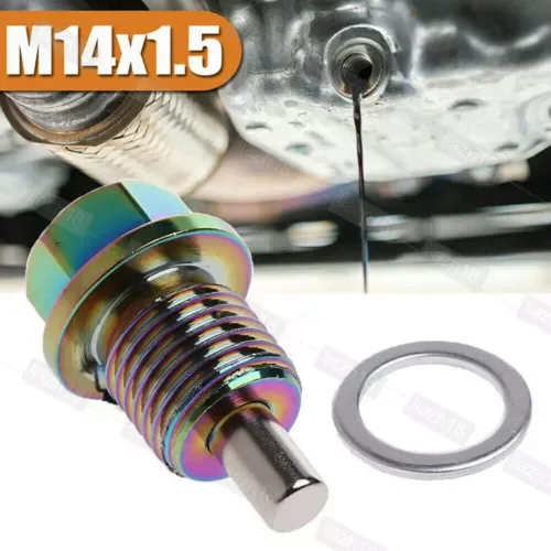 Dronehint Car M14*1.5 Magnetic Oil Drain Plug Bolt Sump Nut Aluminum Alloy Tool Auto Parts (For: Acura) Parts