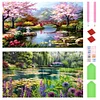 2pcs(70*40cm)Landscape - Full Round Drill Diamond Painting