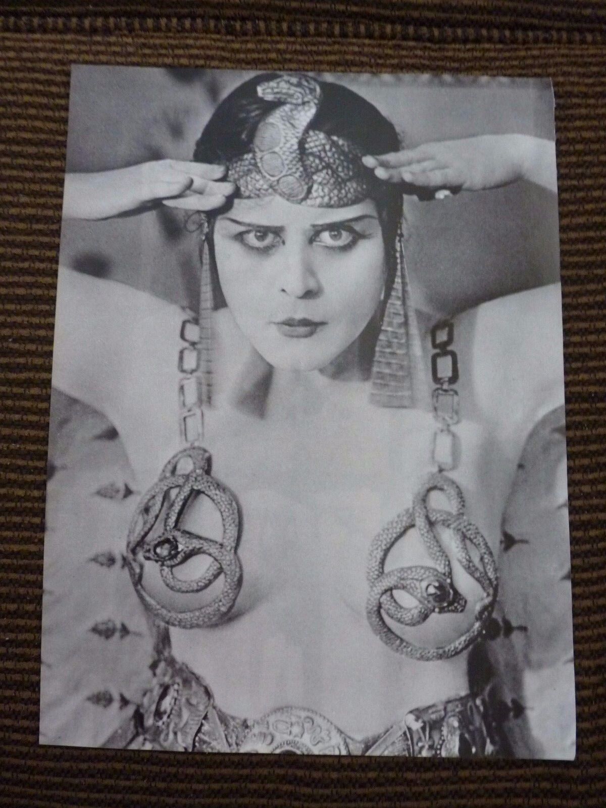 Single Page Theda Bara Playboy Coffee Table Book Photo Poster painting