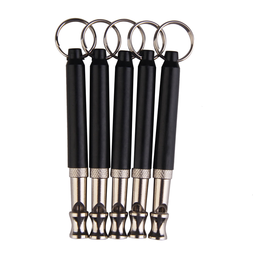 

Two-tone Ultrasonic Flute Dog Whistle Keychain for Pet Training, 501 Original