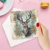 6PCS DIY Diamond Art Greeting Cards Winter Theme Congratulations Cards & Gifts