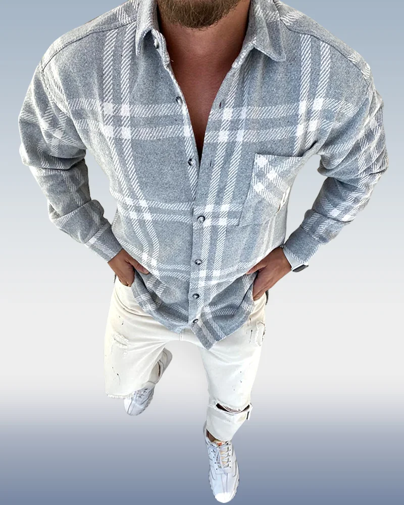 Men's new autumn shirt jacket 007
