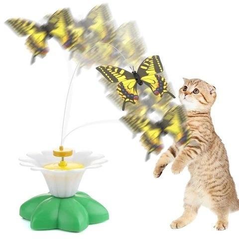 Cat Toy Rotating Butterfly