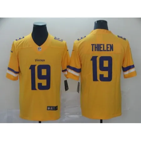 Men's Minnesota Vikings #19 Adam Thielen Gold Inverted Legend Stitched NFL Jersey