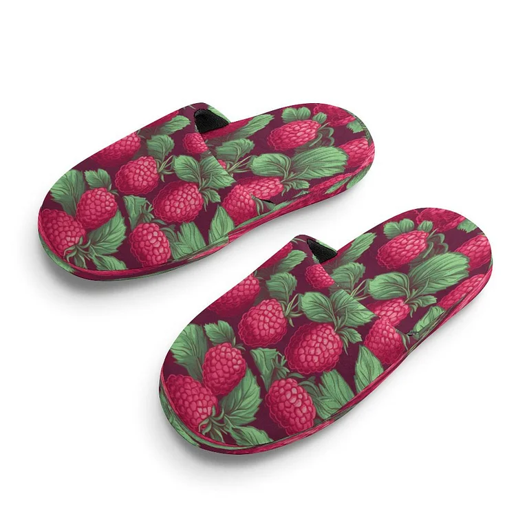 Cotton Slippers RASPBERRY customized, personalized, gift