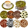 8pcs Animal Texture DIY Diamond Painting Wooden Coasters