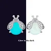 Firefly Glow in the Dark Earrings 925 Sterling Silver