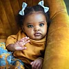 [New] 20'' Super Lovely African American Cloth Body Reborn Baby Girl Doll Named Dalinen - RBBI-Myrebornbabydoll&reg; Myrebornbabydoll&reg;
