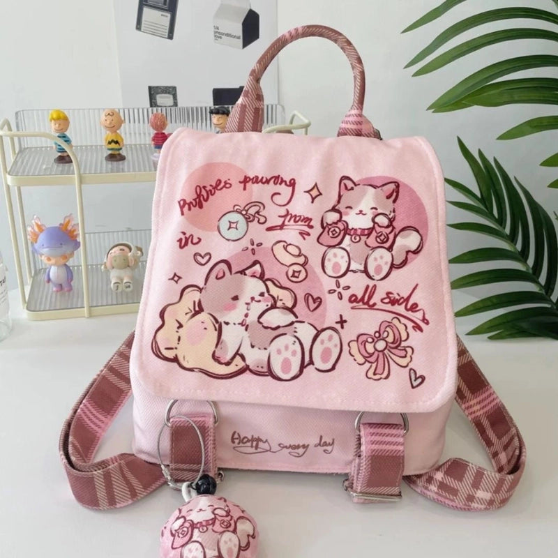 Cat Casual School Daily School Backpack