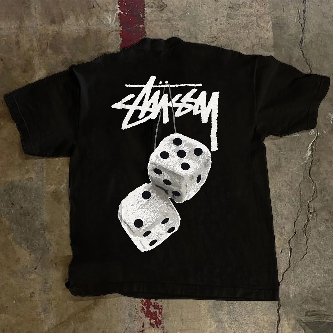 Stussy Dice Print Short Sleeve T-shirt