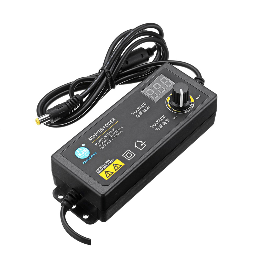 

3-36V 60W Power Adapter Adjustable Voltage with Display Screen US Plug, 501 Original
